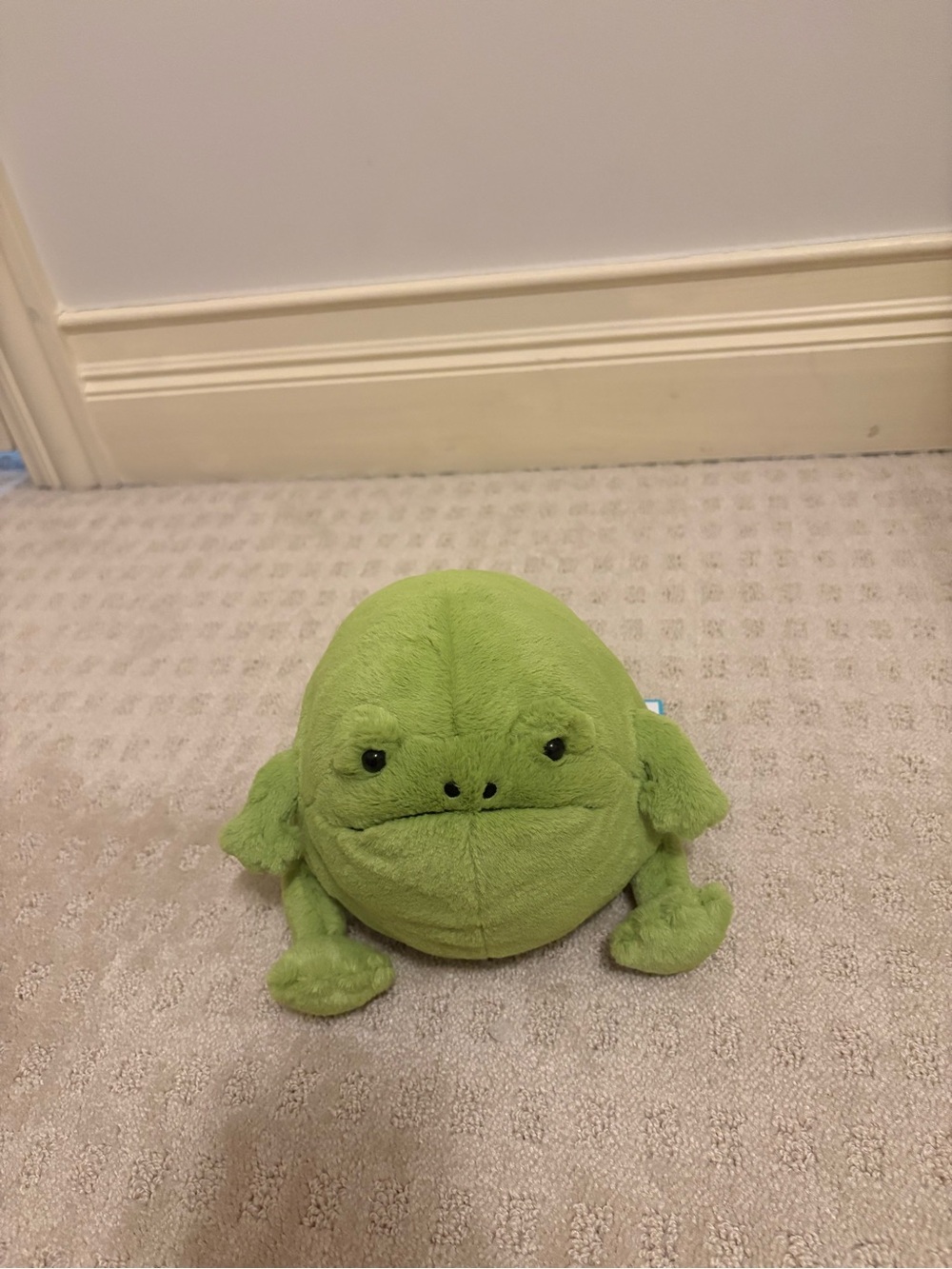 Jellycat Lime Green Plush Frog Stuffed Animal - Picture 2 of 5